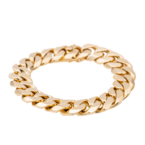 Bracelet Bracelet maille gourmette en or jaune 18 carats 58 Facettes 3002242CN