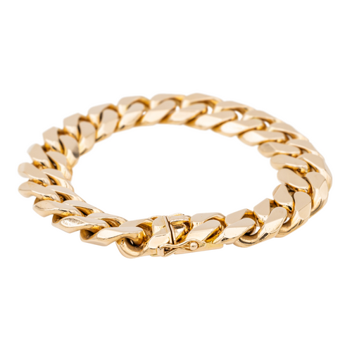 Bracelet Bracelet maille gourmette en or jaune 18 carats 58 Facettes 3002242CN