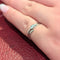 Bague 48 Bague en or blanc 18 carats avec diamant 58 Facettes 30087