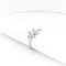 Bague 48 Bague florale en or blanc 18 carats et diamants 58 Facettes 30091