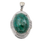 Pendentif Pendentif en or blanc 18 carats, chrysocolle et diamants 58 Facettes 3013259CN