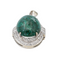Pendentif Pendentif en or blanc 18 carats, chrysocolle et diamants 58 Facettes 3013259CN