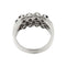 Bague 56 Bague rivière triple rang en or blanc 18 ct, diamants et saphirs 58 Facettes 30225