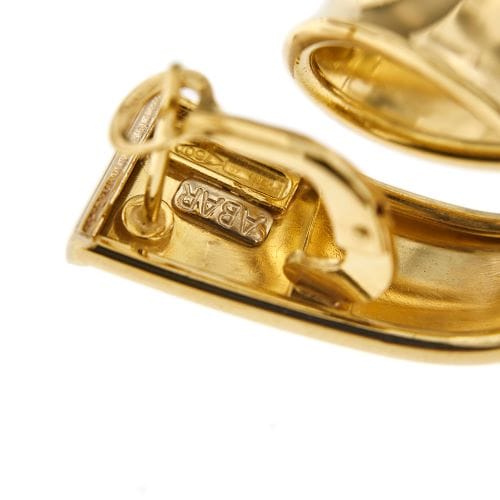 Boucles d'oreilles Boucles d’oreilles pendantes ondulées en or jaune 18 ct 58 Facettes 30294