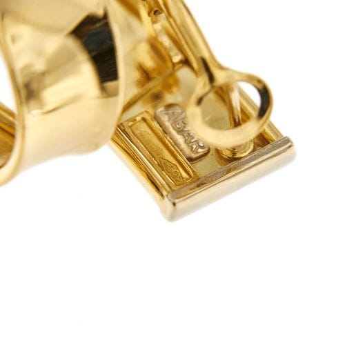 Boucles d'oreilles Boucles d’oreilles pendantes ondulées en or jaune 18 ct 58 Facettes 30294