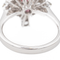 Bague 52 Bague en or blanc 18 carats avec rubis et diamants 58 Facettes 3030088CN