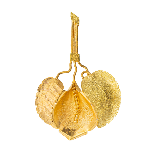 Pendentif Pendentif feuille en or jaune 18 carats 58 Facettes 3042287CN