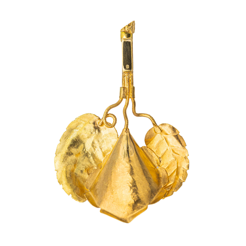 Pendentif Pendentif feuille en or jaune 18 carats 58 Facettes 3042287CN