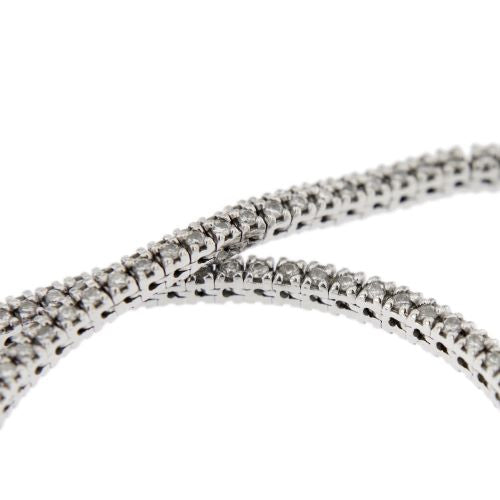 Bracelet Bracelet tennis - Bracelet en or blanc 18 kt et diamants 58 Facettes 30427