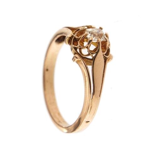 Bague Bague solitaire - Diamant 0,35 ct en or rose 750 58 Facettes 30429