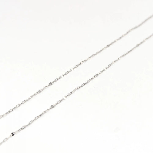 Collier Collier en or blanc 18 carats avec diamant brillant 58 Facettes 30460