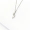 Collier Collier en or blanc 18 carats avec diamant brillant 58 Facettes 30460