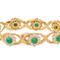Bracelet Bracelet en or jaune 18 carats émeraudes et diamants 58 Facettes 3046562CN
