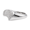 Bague 52 Bague pavée de diamants en or blanc 18 carats 58 Facettes 3046730CN