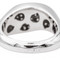 Bague 52 Bague pavée de diamants en or blanc 18 carats 58 Facettes 3046730CN