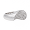 Bague 52 Bague pavée de diamants en or blanc 18 carats 58 Facettes 3046730CN