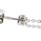 Boucles d'oreilles Salvini - Boucles d’oreilles pendantes en or blanc 18 kt, perles et diamants 58 Facettes 30516