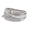 Bague 60 Guy Laroche - Bague pavée de diamants en or blanc 18 carats 58 Facettes 3054199CN