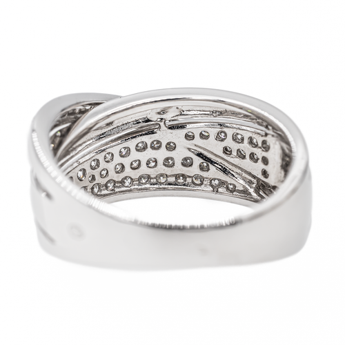 Bague 60 Guy Laroche - Bague pavée de diamants en or blanc 18 carats 58 Facettes 3054199CN