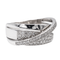 Bague 60 Guy Laroche - Bague pavée de diamants en or blanc 18 carats 58 Facettes 3054199CN