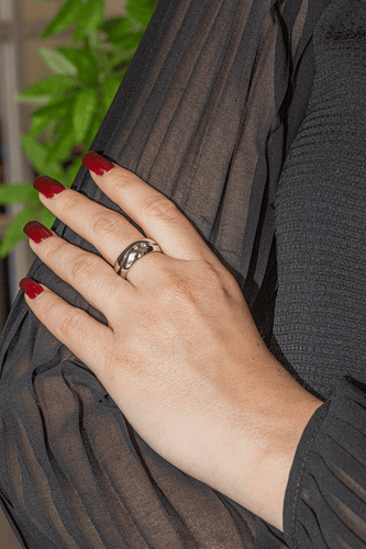 Bague 57 Bague en or blanc 18 carats sertie de 3 diamants 58 Facettes 3060076CN