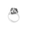 Bague 53 Bague triangulaire en or blanc 18 ct avec diamants taille brillant 58 Facettes 30674