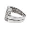 Bague 57 Bague en or blanc 18 carats pavée de diamants 58 Facettes 3073307CN