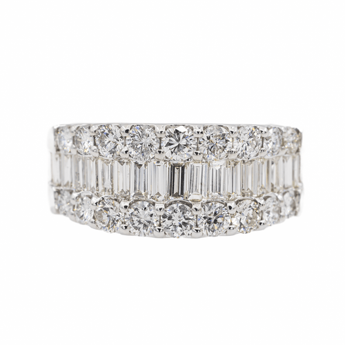 Bague 53 Bague en platine 900 sertie de diamants 58 Facettes 3073955CN