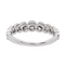 Bague 59 Alliance demi-tour - Bague en or blanc 18 carats et diamants 58 Facettes 3090582CN