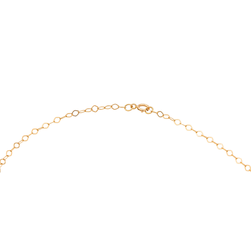 Collier Collier motif Pi en or rose 18 carats avec œil-de-tigre 58 Facettes 3105959CN