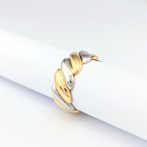 Bague 55 Bague deux ors en or 18 carats 58 Facettes 31132