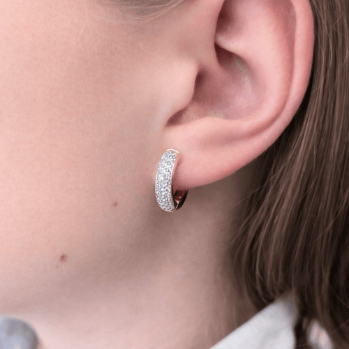 Boucles d'oreilles Boucles d'oreilles en or jaune 18 carats et diamants 58 Facettes 31136