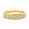 Bague 52 Bague demi-alliance en or jaune 18 carats et diamants 58 Facettes 3118592CN