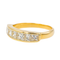 Bague 52 Bague demi-alliance en or jaune 18 carats et diamants 58 Facettes 3118592CN