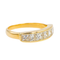 Bague 52 Bague demi-alliance en or jaune 18 carats et diamants 58 Facettes 3118592CN