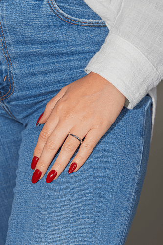 Bague 55 Louis Vuitton Monogram Infini - Bague alliance en or blanc 18 carats 58 Facettes 3120963CN