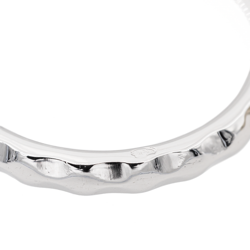 Bague 55 Louis Vuitton Monogram Infini - Bague alliance en or blanc 18 carats 58 Facettes 3120963CN