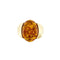 Bague Bague jonc en or jaune 18 ct avec ambre ovale 58 Facettes 31322