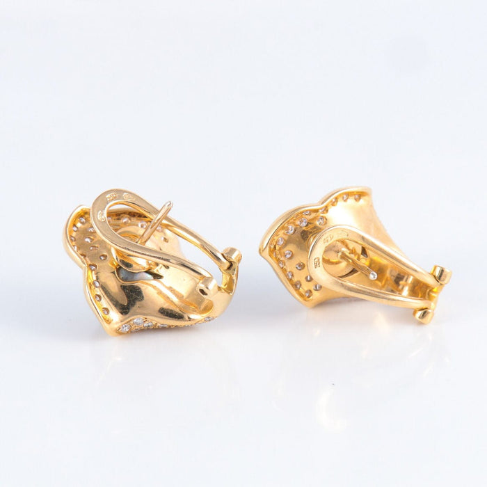 Boucles d'oreilles Boucles d'Oreilles Perles de Tahiti, Diamants, Or Jaune 58 Facettes DV0032-56