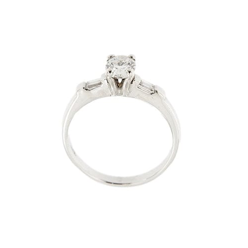Bague 54 Bague solitaire - Diamants 0,85 ct en or blanc 18 ct 58 Facettes 31355