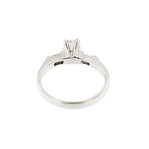 Bague 54 Bague solitaire - Diamants 0,85 ct en or blanc 18 ct 58 Facettes 31355