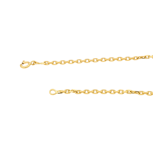 Collier Collier maille forçat en or jaune 18 carats 58 Facettes 3136359CN