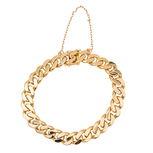 Bracelet Bracelet maille gourmette en or rose 18 carats 58 Facettes 3136365CN