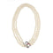 Collier Collier - Trois rangs de perles Akoya en or blanc 18 carats 58 Facettes 31430