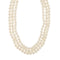 Collier Collier - Trois rangs de perles Akoya en or blanc 18 carats 58 Facettes 31430