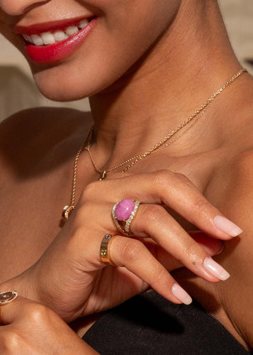 Bague 50 Cartier Love - Bague en or rose 18 carats sertie de pierres 58 Facettes 3146952CN