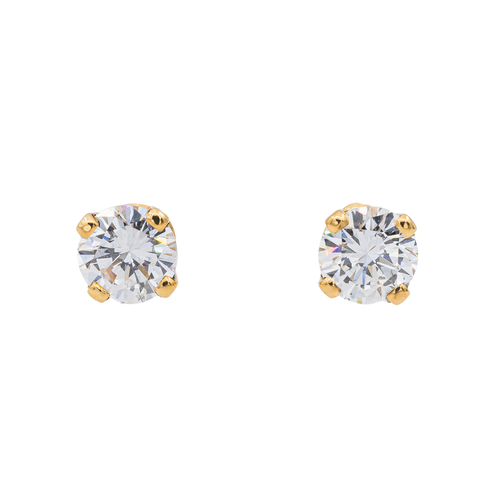 Boucles d'oreilles Boucles d'oreilles puces en or jaune 18 carats et diamants 58 Facettes 3148550CN