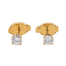 Boucles d'oreilles Boucles d'oreilles puces en or jaune 18 carats et diamants 58 Facettes 3148550CN