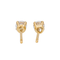 Boucles d'oreilles Boucles d'oreilles puces en or jaune 18 carats et diamants 58 Facettes 3148550CN