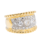 Bague 57 Bague en or jaune et or blanc avec diamants 58 Facettes 3148554CN